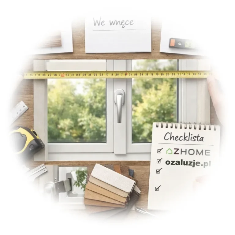 Jak zmierzyć konto do montażu żaluzji