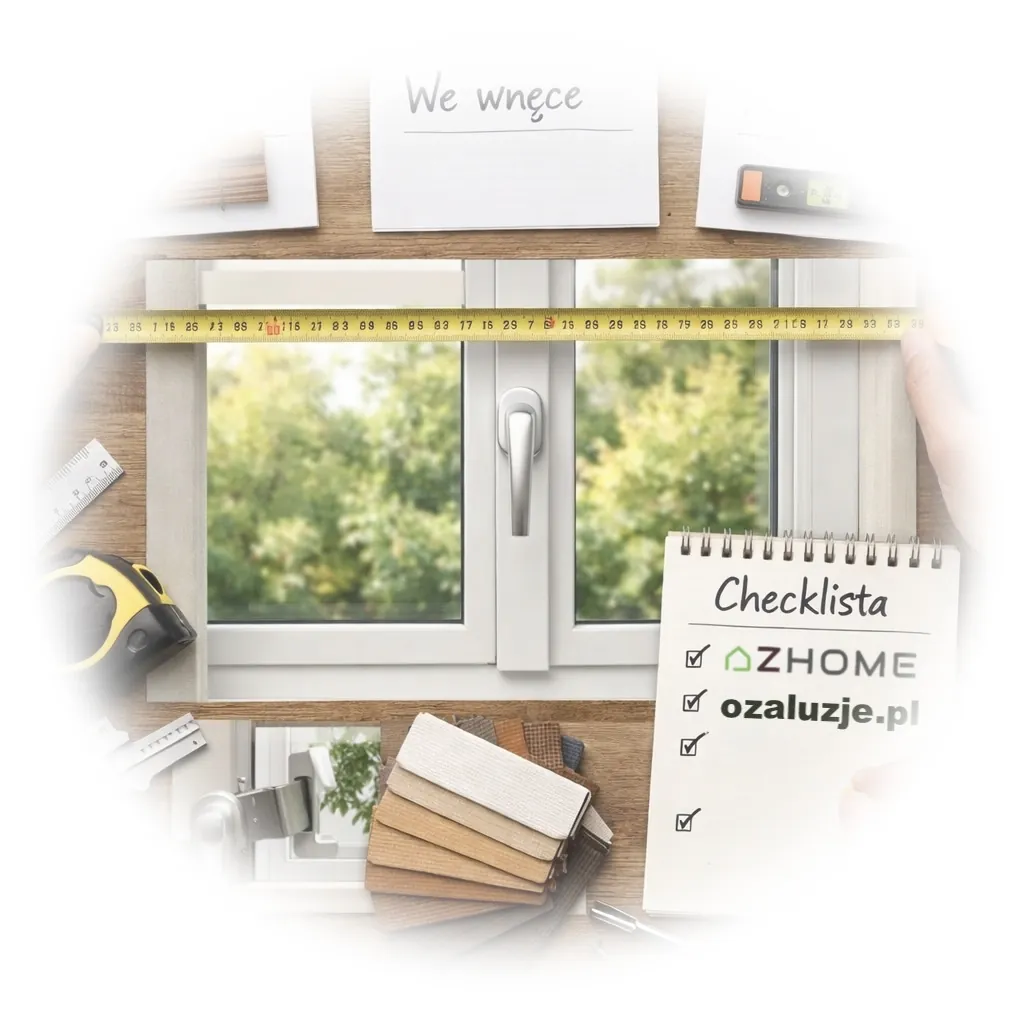 Jak zmierzyć konto do montażu żaluzji