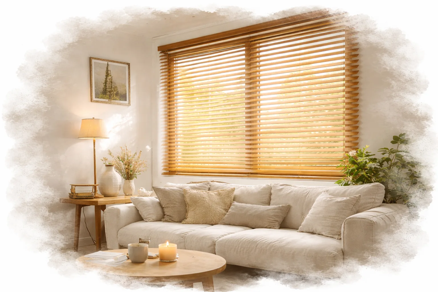 Żaluzje prywatność i światło.