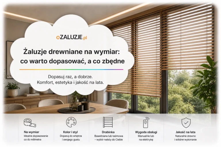 Jak dopasować żaluzje drewniane na wymiar